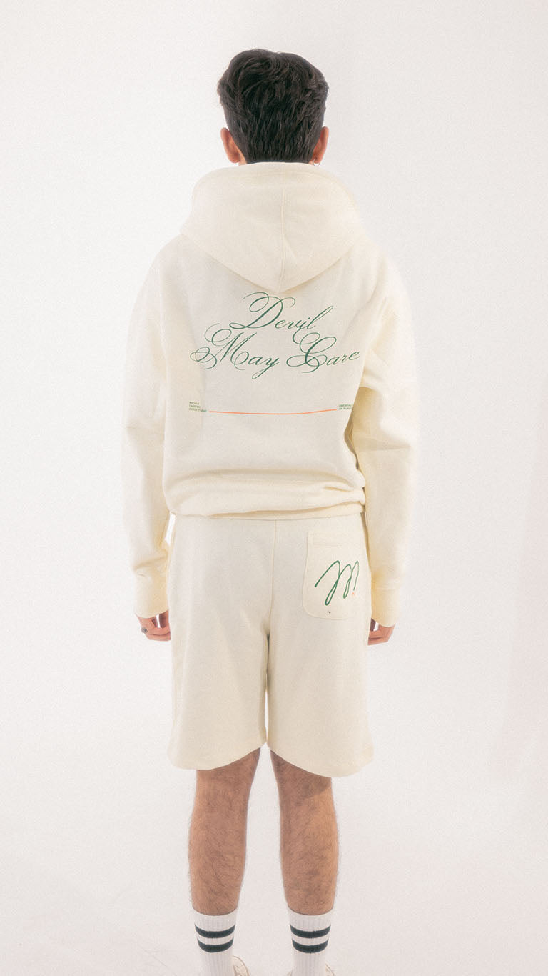 Slogan Egg White Hoodie