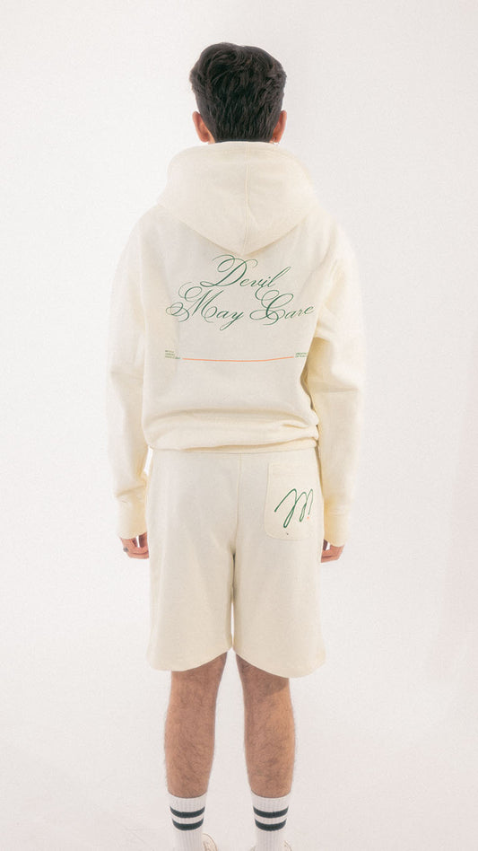 Slogan Egg White Hoodie