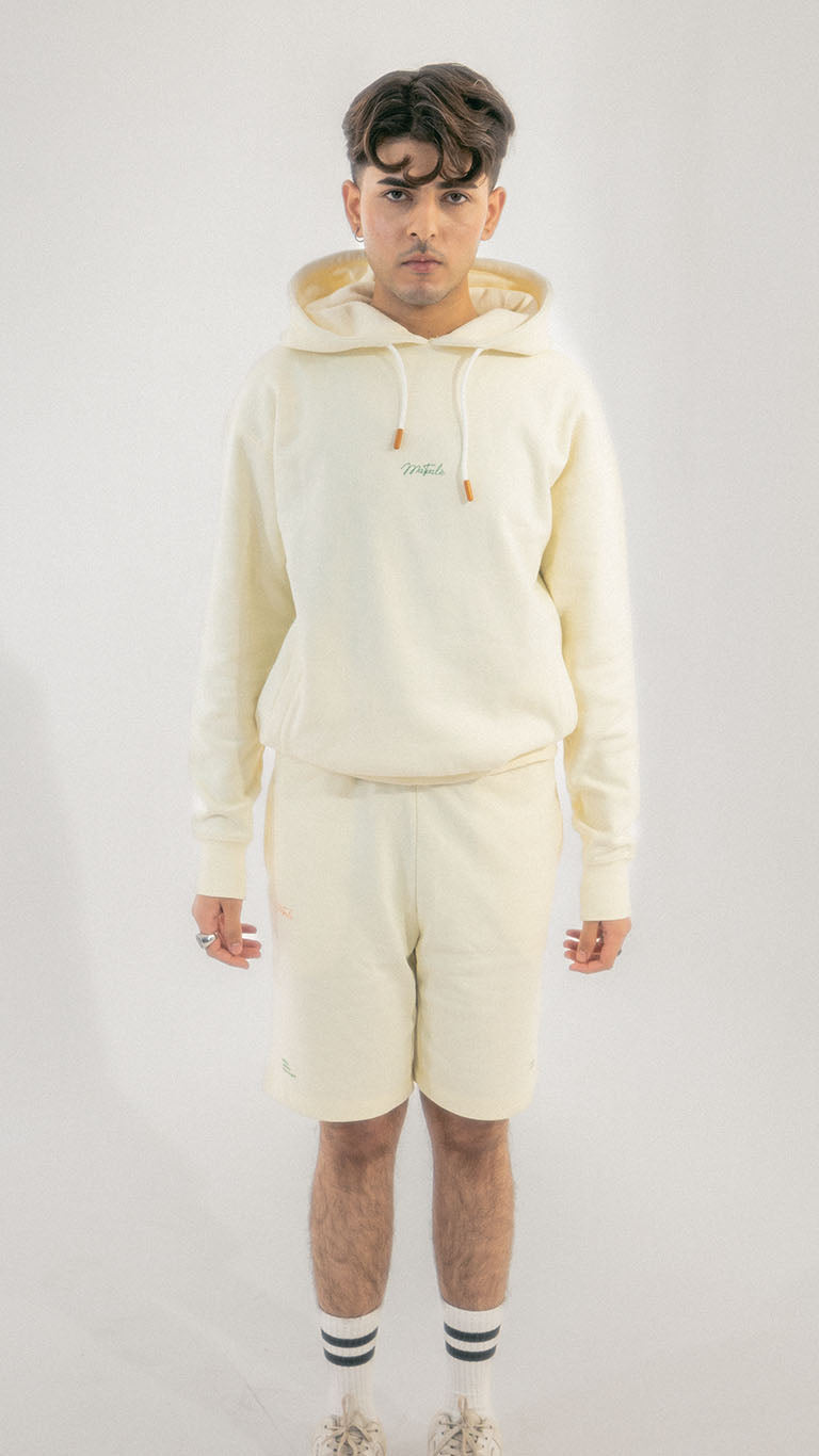 Slogan Egg White Hoodie