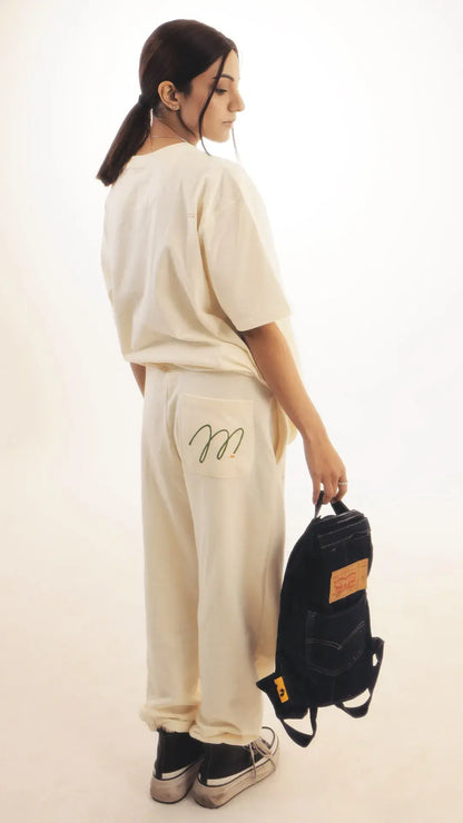 Basic Egg White Trousers